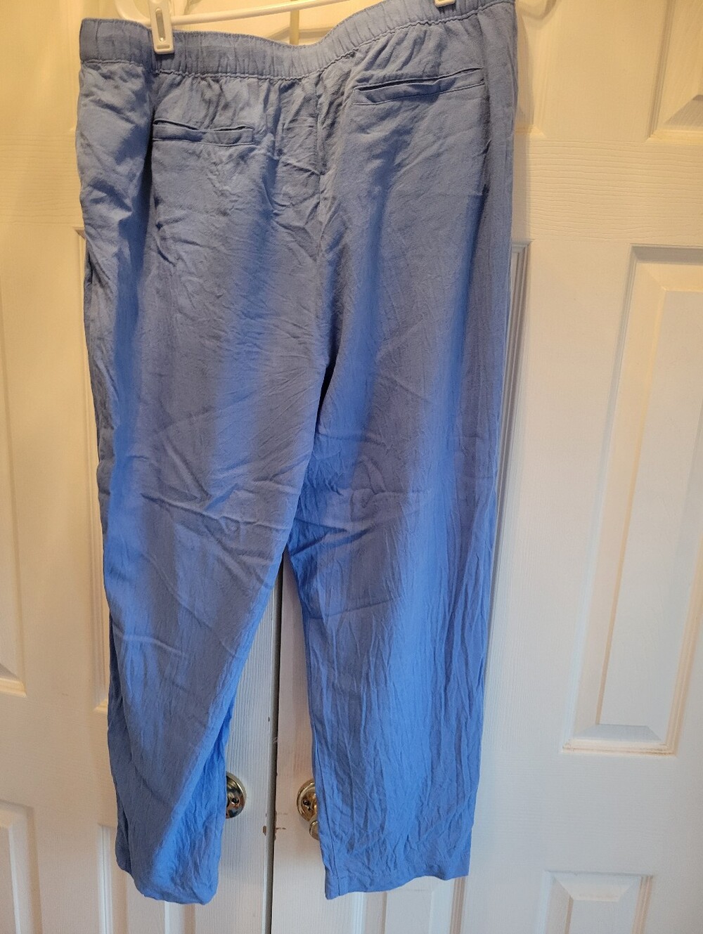 Light Blue Womens Casual Drawstring Li En Panrs